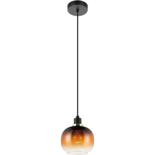 EGLO Oilella Gradient Pendant Light - Size: 110 x 19 x 110cm - Black - Wilko