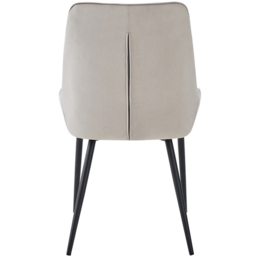 Baumhaus Signature Set of 2 Mink Velvet Dining Chair - Blue - Wilko - thumbnail 6