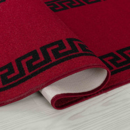 Desire Rugs Havana Red and Black Greek Key Anti Slip Door Mat 60 x 40cm - Size: 40 x 60cm - Wilko - thumbnail 5