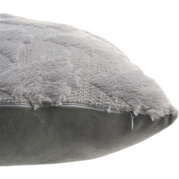 Living and Home Grey 3D Christmas Tree Soft Plush Cushion Cover 45 x 45cm - Size: 0.5 x 45 x 45cm - Wilko - thumbnail 6