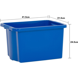 Wham 24L Blue Stackable Storage Box 4 Pack - Wilko - thumbnail 6