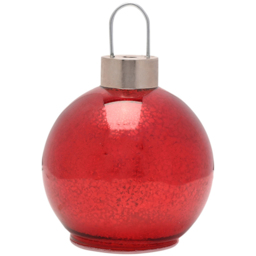 The Seasonal Gift Co Red Mercury Glass LED Fairy Light Bauble 13cm - Size: 1 Piece - Wilko - thumbnail 3