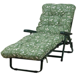 Glendale Deluxe Country Green Sunbed - Size: 99 x 58 x 115cm - Wilko - thumbnail 3