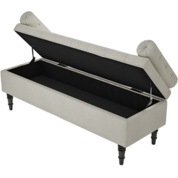 Living and Home Beige Flip Top Storage Bench - Cream - Wilko - thumbnail 4