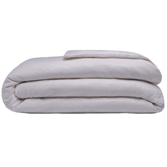 Serene King Size Heather Brushed Cotton Duvet Cover - Purple - Wilko - image 1
