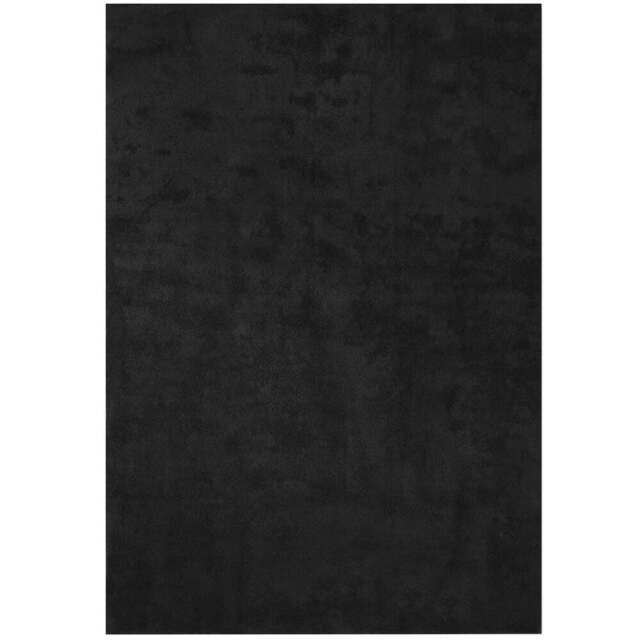 tectake Zonelle Black Short Pile Ultra Soft Rug 290 x 200cm - Size: 168 x 38 x 77cm - Wilko - image 1