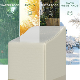 Outsunny Cream Outdoor Patio Furniture Cover 15 x 90 x 70cm - Size: 70 x 90 x 115cm - Wilko - thumbnail 6