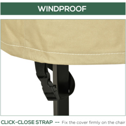 Outsunny Cream Outdoor Patio Furniture Cover 15 x 90 x 70cm - Size: 70 x 90 x 115cm - Wilko - thumbnail 5