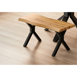 Kosy Koala 4 Seater Wooden Dining Table Set with Benches - Multi - Wilko - thumbnail 3
