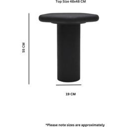 IH Design Udaipur Black Pentagon Side Table - Size: 55 x 48 x 48cm - Wilko - thumbnail 7