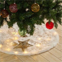 Living and Home White Christmas Tree Skirt 122cm - Wilko - thumbnail 3