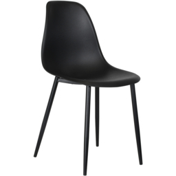 Core Products Aspen Set of 2 Black Curved Dining Chairs - Wilko - thumbnail 4