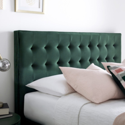 Kingham Double Green Velvet Ottoman Bed - Bedmaster - Wilko - thumbnail 4