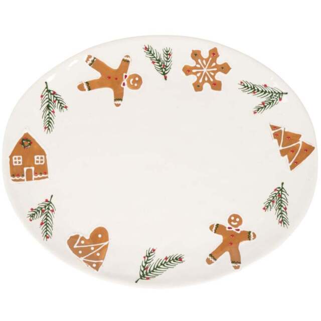 Gingerbread Serving PlatterWhite - Wilko - image 1