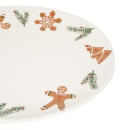 Gingerbread Serving PlatterWhite - Wilko - thumbnail 4