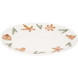 Gingerbread Serving PlatterWhite - Wilko - thumbnail 3