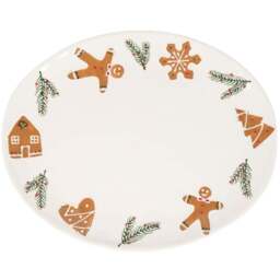 Gingerbread Serving PlatterWhite - Wilko - thumbnail 1