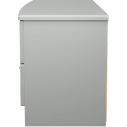 Crowndale Knightsbridge 4 Drawer Grey Gloss and Dusk Grey Bed Box Ready Assembled - Size: 51 x 112 x 42cm - Grey Gloss & Dusk Grey - Wilko - thumbnail 5