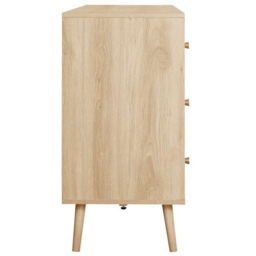 Birlea Herringford 6 Drawer Oak Chest of Drawers - Brown - Wilko - thumbnail 5