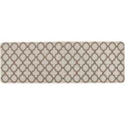 My Mat Stone Moroccan Tile Stain Resistant Runner 67 x 200cm - Size: 67 x 200 x 2cm - Brown - Wilko