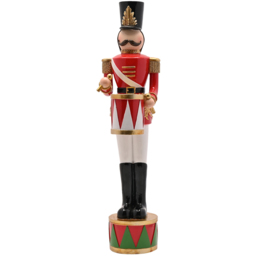 The Seasonal Gift Co Regal Tidings Christmas Royal Soldier Decoration 42cm - Size: 42 x 10 x 12cm - Red - The Seasonal Gift Co. - Wilko