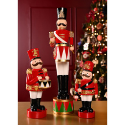 The Seasonal Gift Co Regal Tidings Christmas Royal Soldier Decoration 42cm - Size: 42 x 10 x 12cm - Red - The Seasonal Gift Co. - Wilko - thumbnail 3