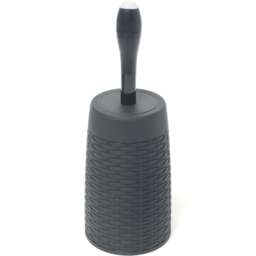 ADDiS Charcoal Faux Rattan Toilet Brush - Size: 42 x 15 x 15cm - Grey - Wilko