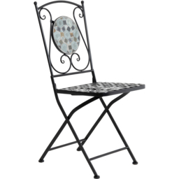 Charles Bentley Blue Mosaic Bistro Set - Size: 2 Seater - Wilko - thumbnail 4