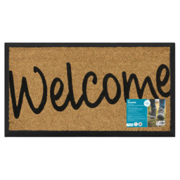 JVL Welcome Granite Scraper Door Mat 40 x 70cm - Brown - JVL Homewares - Wilko - thumbnail 4
