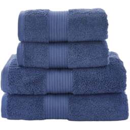 Deyongs Bliss Pima Denim Bath Towel - Size: 70 x 127cm - Blue - Wilko