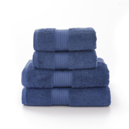 Deyongs Bliss Pima Denim Bath Towel - Size: 70 x 127cm - Blue - Wilko - thumbnail 4