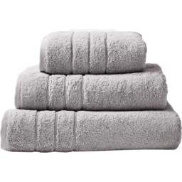 Allure Bath Fashions Smoke Grey Hotel Luxury Heavyweight Hand Towel - Size: 50 x 90cm - Wilko