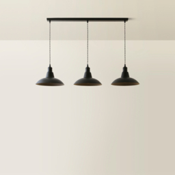 ValueLights Civic Matte Black 3 Drop Diner Bar Matte Black LED Ceiling Pendant Light - Size: 126 x 20.5 x 20.5cm - Wilko - thumbnail 6