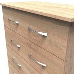 Crowndale Avon 5 Drawer Bardolino Oak Chest of Drawers - Wilko - thumbnail 6