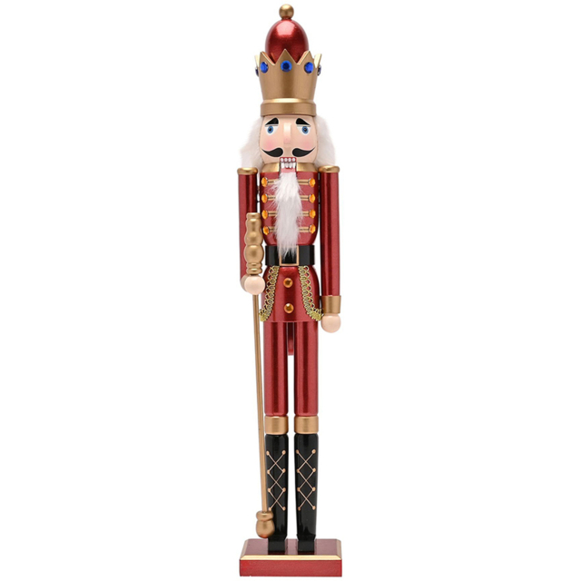 The Christmas Gift Co Red Wooden Nutcracker Figurine - Size: 60 x 9.5 x 11cm - The Christmas Gift Co. - Wilko - image 1