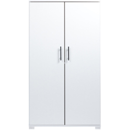 MMT Furniture Designs 2 Door White Wooden Lockable Filing Cabinet - Size: 140 x 80 x 35cm - Wilko - thumbnail 4