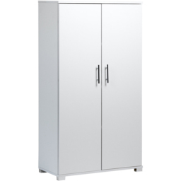 MMT Furniture Designs 2 Door White Wooden Lockable Filing Cabinet - Size: 140 x 80 x 35cm - Wilko - thumbnail 3