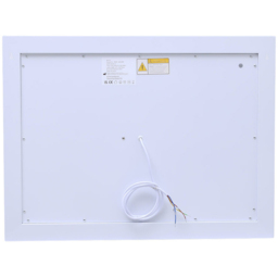 Living and Home Rectangle Anti Fog Frameless Dimmable LED Wall Mirror with and Sensor Switch - Size: 60 x 80 x 3cm - Silver - Wilko - thumbnail 4
