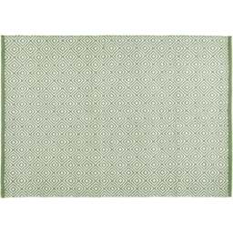 Hug Rug Dark Green Diamond Woven Rug 160 x 230cm - Wilko - thumbnail 1