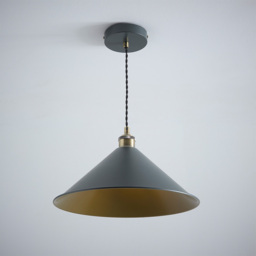 Kliving Derby Antique Brass Floor Lamp - Size: 100 x 36 x 36cm - Gold - Wilko - thumbnail 3