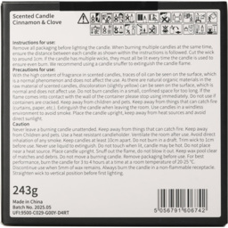 Steve Rhodes He Sees You When You're Sleeping Cinnamon and Clove Scented Candle with Black Mug - Size: 12 x 11.5 x 11.5cm - Wilko - thumbnail 7