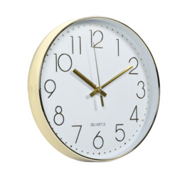 Gold Round Wall Clock 30cm - Wilko - thumbnail 3