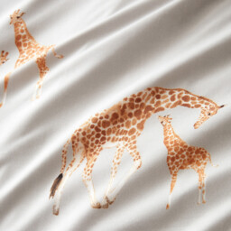 My Home Giraffe Duvet Cover and Pillowcase Set - Natural/King - Wilko - thumbnail 6