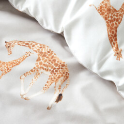 My Home Giraffe Duvet Cover and Pillowcase Set - Natural/King - Wilko - thumbnail 5