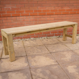 Forest Garden 6 Seater Dining Bench - Green - Wilko