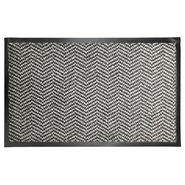 Luxury Mud Master Mat - Black and Cream Chevron or Silver - Primeur - Wilko - image 1