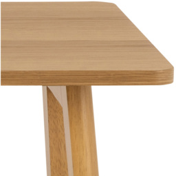 Florence Barnett Single Drawer Oak Office Desk - Brown - Furniture To Go - Wilko - thumbnail 6