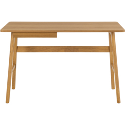 Florence Barnett Single Drawer Oak Office Desk - Brown - Furniture To Go - Wilko - thumbnail 3