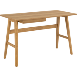 Florence Barnett Single Drawer Oak Office Desk - Brown - Furniture To Go - Wilko - thumbnail 5