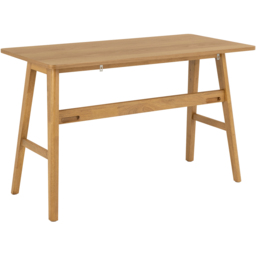 Florence Barnett Single Drawer Oak Office Desk - Brown - Furniture To Go - Wilko - thumbnail 4